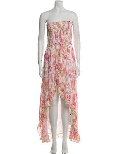 Pre-owned Rococo Sand Floral Print Long Dress In Multi