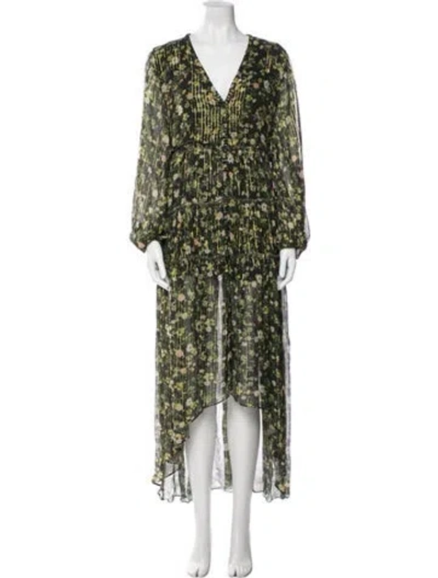 Pre-owned Rococo Sand Floral Print Long Dress In Multi