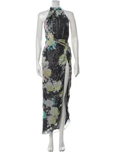 Pre-owned Rococo Sand Floral Print Long Dress In Multicolor