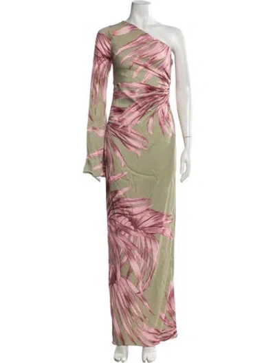 Pre-owned Rococo Sand Floral Print Long Dress In Pink