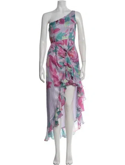 Pre-owned Rococo Sand Floral Print Midi Length Dress