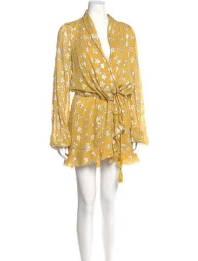 Pre-owned Rococo Sand Floral Print Mini Dress
