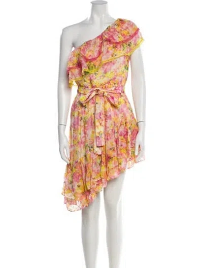 Pre-owned Rococo Sand Floral Print Mini Dress In Multi