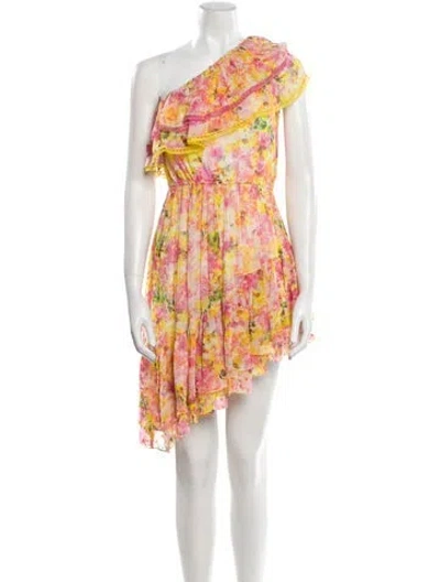 Pre-owned Rococo Sand Floral Print Mini Dress In Multi