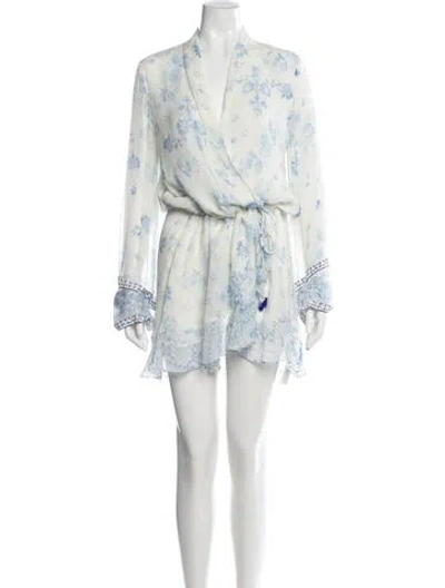 Pre-owned Rococo Sand Floral Print Mini Dress In Multi