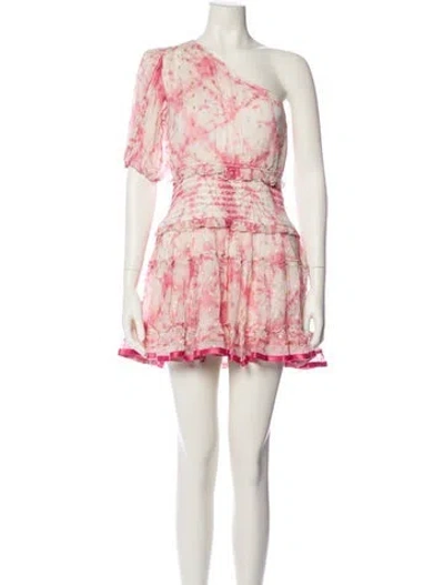 Pre-owned Rococo Sand Floral Print Mini Dress In Pink