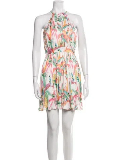 Pre-owned Rococo Sand Floral Print Mini Dress In Pink