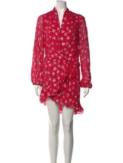 Pre-owned Rococo Sand Floral Print Mini Dress In Pink