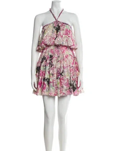 Pre-owned Rococo Sand Floral Print Mini Dress W/ Tags