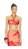 Rococo Sand Fringe Top In Multi