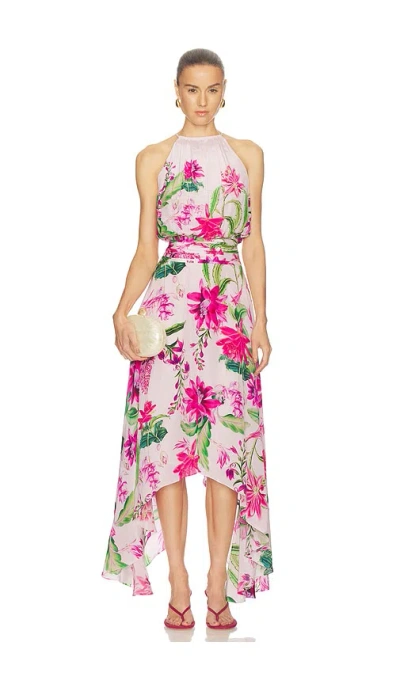 Rococo Sand Hanky Hem Maxi Dress In Multi