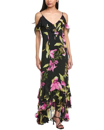 Rococo Sand High Low Maxi Dress In Black