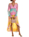 Rococo Sand High-low Maxi Dress In Multi