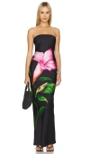 Rococo Sand Maxi Tube Strapless Dress Black In 黑色
