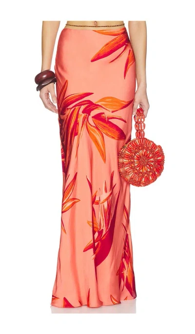 Rococo Sand Maxi Skirt In Pink