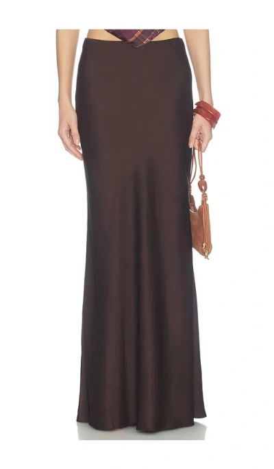 Rococo Sand Maxi Skirt In Brown