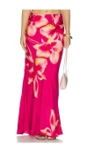 Rococo Sand Maxi Skirt In Red
