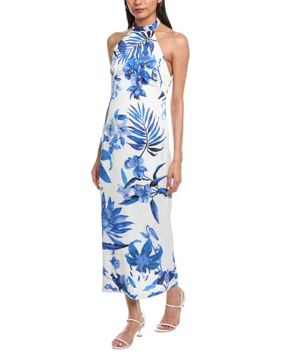 Rococo Sand Midi Dress White Blue