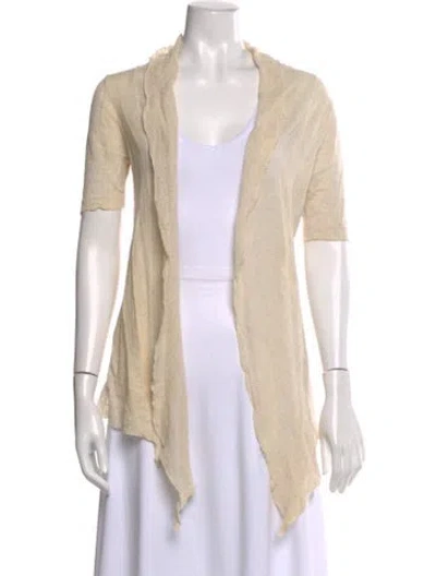 Pre-owned Rococo Sand Open Front Sweater In Neutral