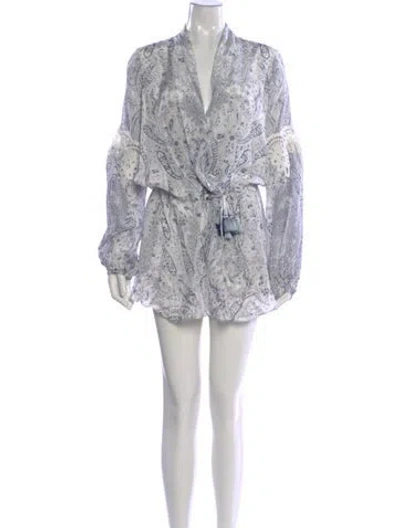 Pre-owned Rococo Sand Paisley Print Mini Dress In Multi