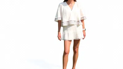 Rococo Sand Pintuck Detail Skirt In Ivory In Multi