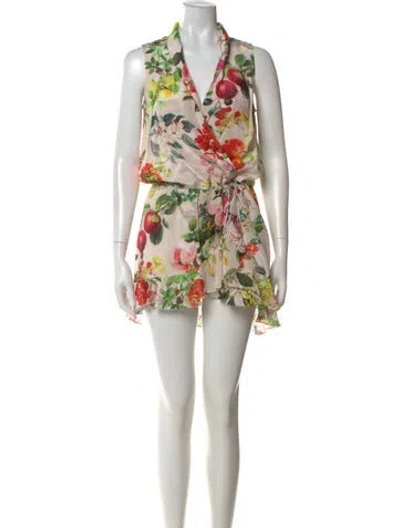 Pre-owned Rococo Sand Printed Knee-length Dress In Neutral
