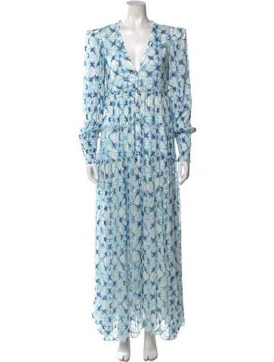 Pre-owned Rococo Sand Printed Long Dress W/ Tags