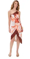Rococo Sand Printed Midi Dress Beige In Beige