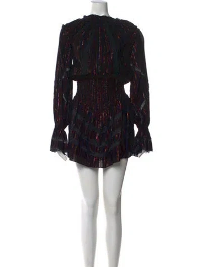 Pre-owned Rococo Sand Printed Mini Dress In Multi