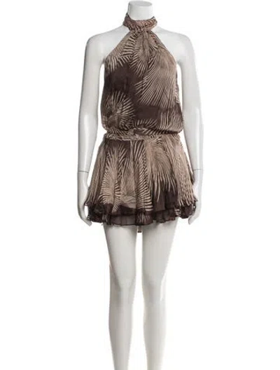 Pre-owned Rococo Sand Printed Mini Dress In Multi