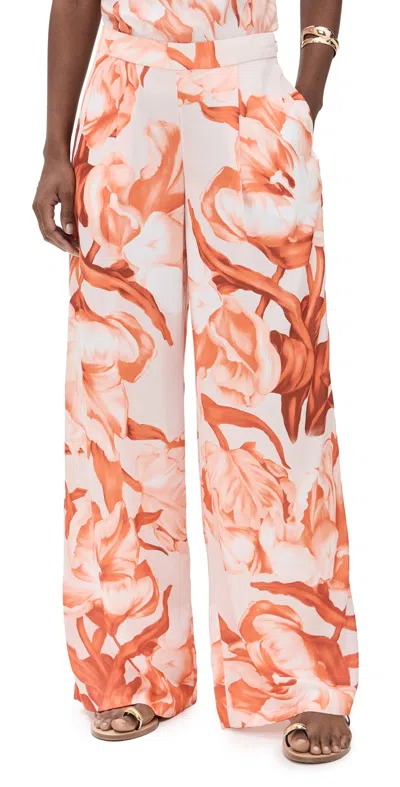 Rococo Sand Printed Pants Beige
