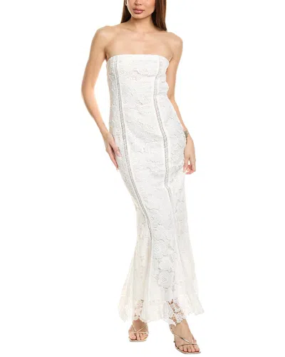 Rococo Sand Rain Maxi Dress In White