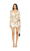 Rococo Sand Romper In Cream Pink Multi