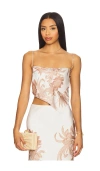 Rococo Sand Scarf Cowl Top In Pink