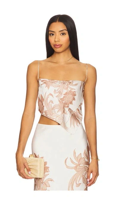 Rococo Sand Scarf Cowl Top In White