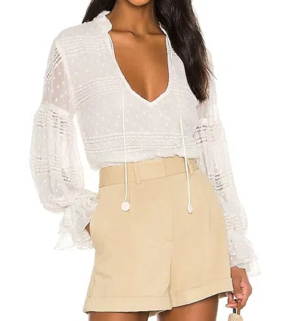 Rococo Sand Seliene Top In White