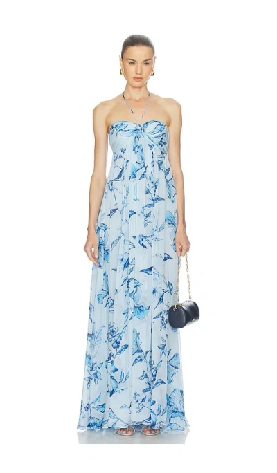 ROCOCO SAND STRAPLESS FLARED DRESS