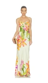 Rococo Sand Strapless Maxi Dress In White