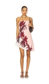 Rococo Sand Strapless Mini Dress In Pink