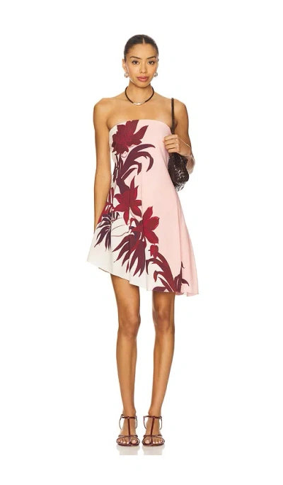 Rococo Sand Strapless Mini Dress In Pink