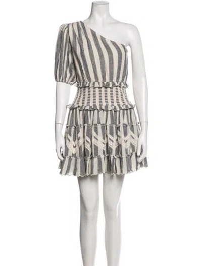 Pre-owned Rococo Sand Striped Mini Dress In Neutrals