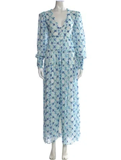 Pre-owned Rococo Sand Tie-dye Print Long Dress