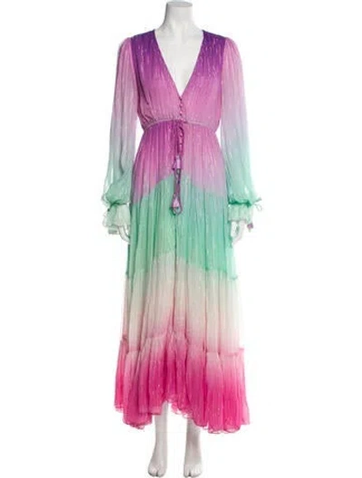 Pre-owned Rococo Sand Tie-dye Print Long Dress W/ Tags