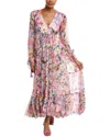 Rococo Sand Tiered Maxi Dress In Multi