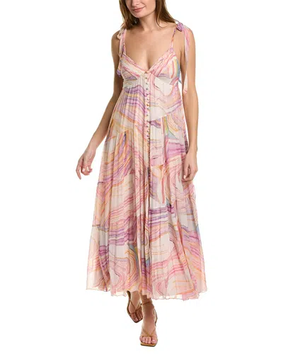 Rococo Sand Trapeze Maxi Dress In Purple