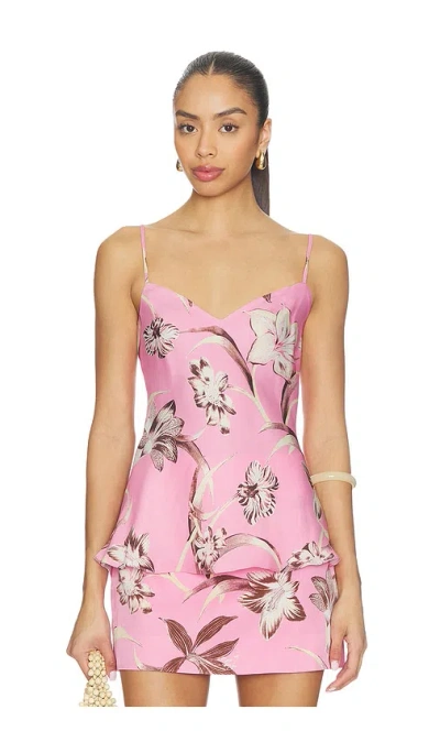 Rococo Sand V-neck Strappy Top In Pink