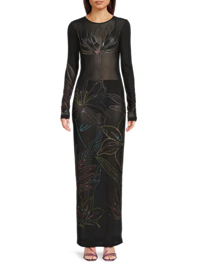 Rococo Sand Dream Midi Dress In Black