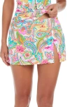 Bleu Rod Beattie Rod Beattie All Set For Summer High Waist Skirted Bikini Bottoms In Multi