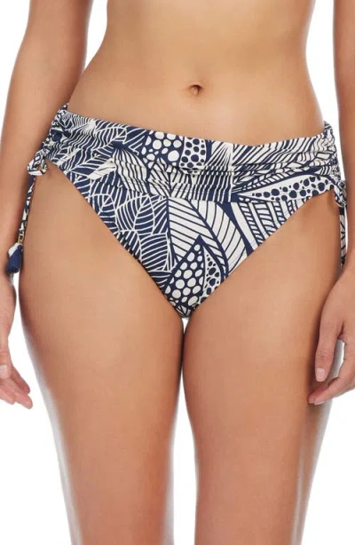 Bleu Rod Beattie Rod Beattie Bali Breeze Shirred Hipster Bikini Bottoms In Midnight