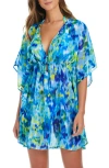 Bleu Rod Beattie Rod Beattie Chiffon Cover-up Caftan